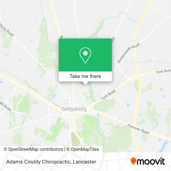 Adams County Chiropractic map