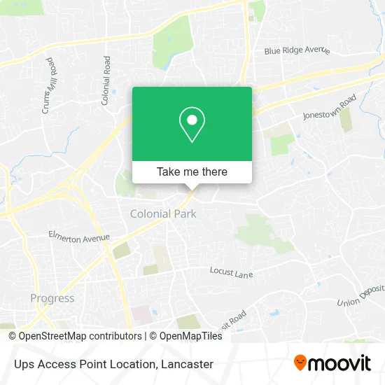 Ups Access Point Location map
