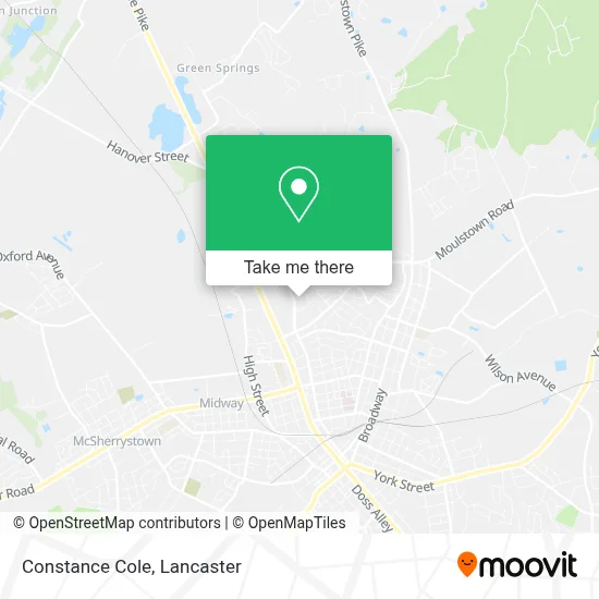 Constance Cole map
