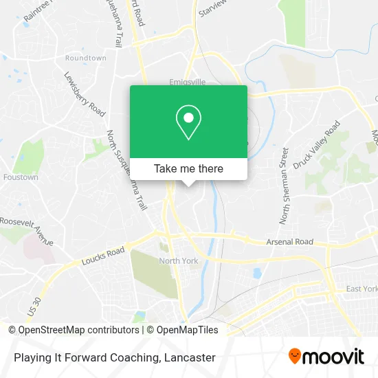 Playing It Forward Coaching map