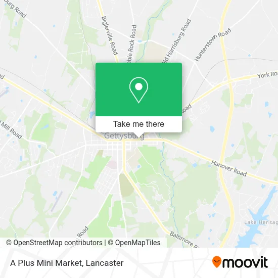 A Plus Mini Market map