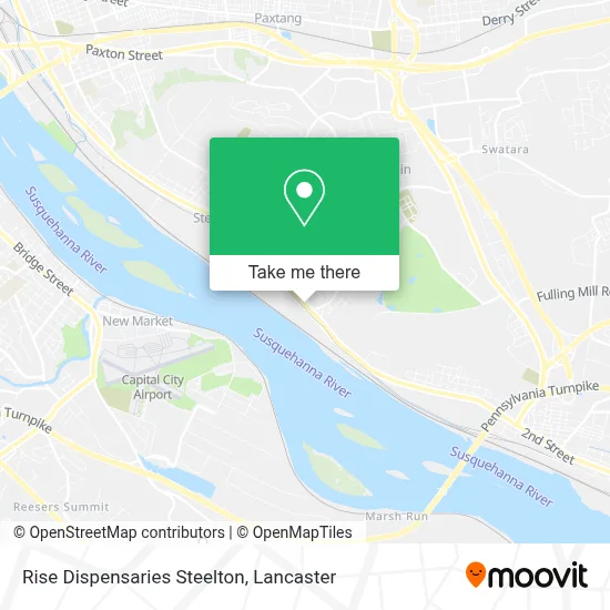 Rise Dispensaries Steelton map