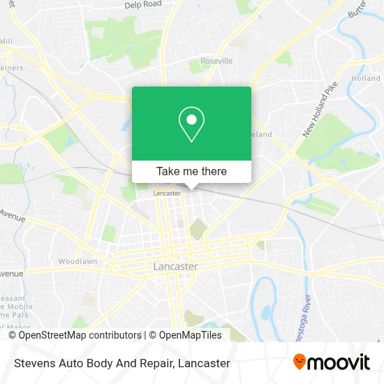 Stevens Auto Body And Repair map