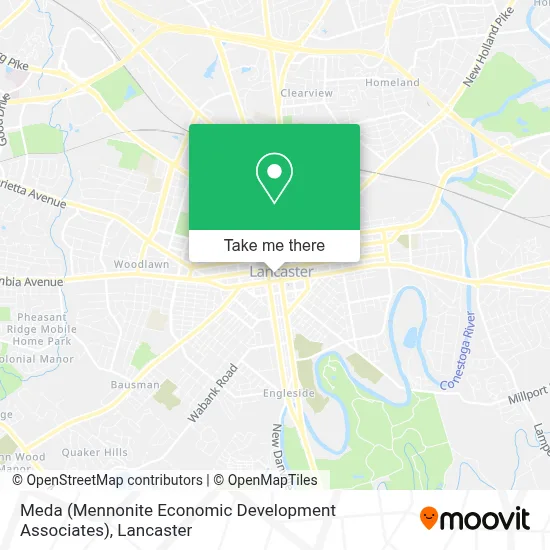 Meda (Mennonite Economic Development Associates) map