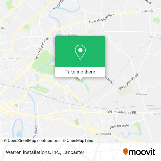 Warren Installations, Inc. map