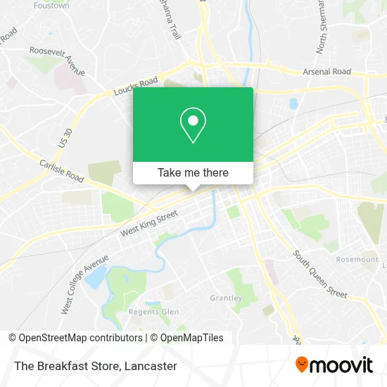 The Breakfast Store map