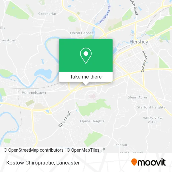 Kostow Chiropractic map