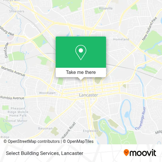 Select Building Services map