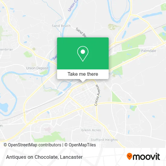 Antiques on Chocolate map