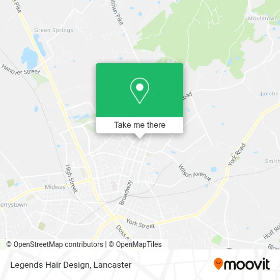 Legends Hair Design map