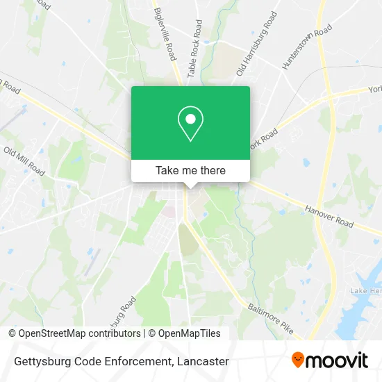 Gettysburg Code Enforcement map
