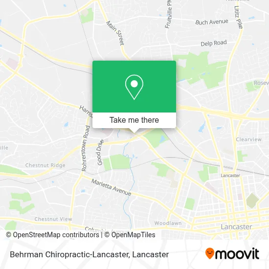 Behrman Chiropractic-Lancaster map