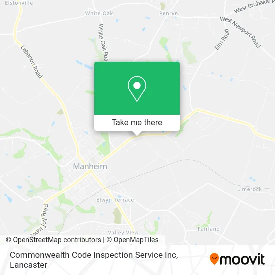 Commonwealth Code Inspection Service Inc map