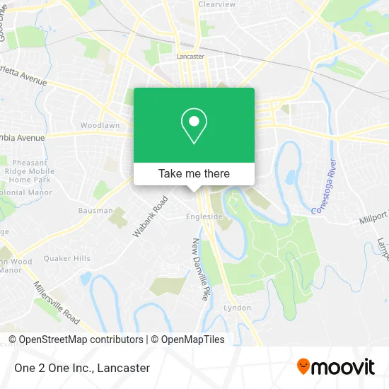 One 2 One Inc. map