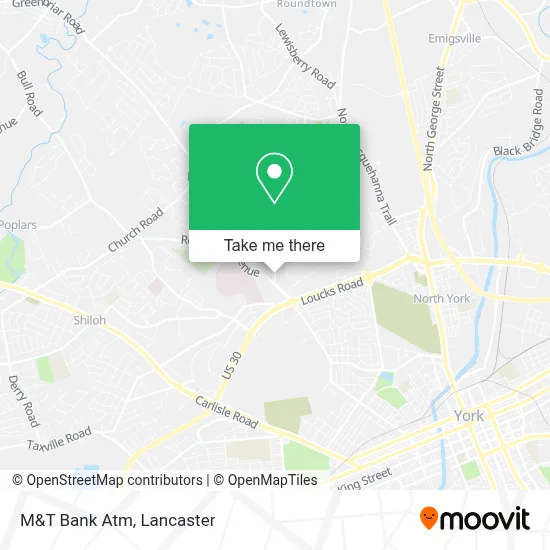 M&T Bank Atm map