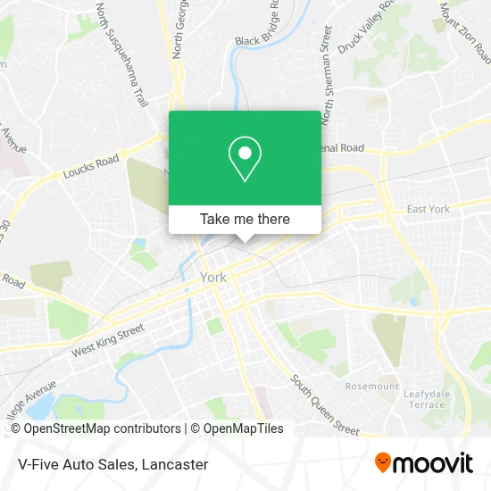 V-Five Auto Sales map