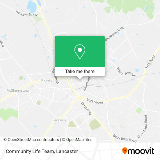 Community Life Team map