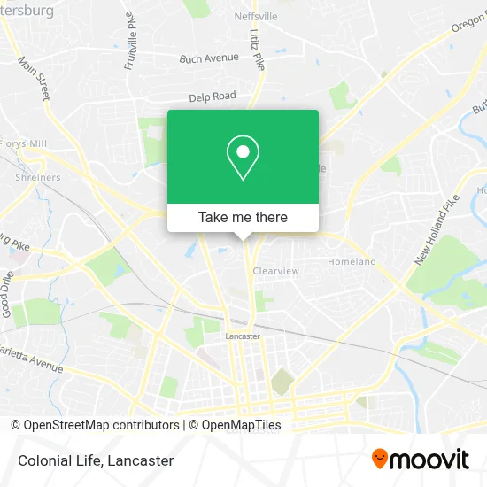 Colonial Life map