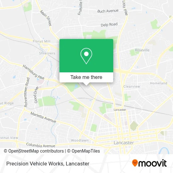 Precision Vehicle Works map
