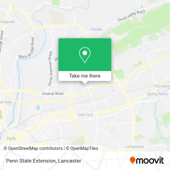 Penn State Extension map