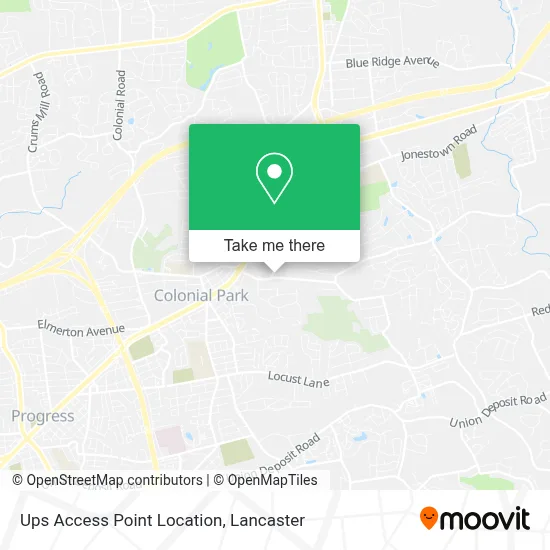Ups Access Point Location map