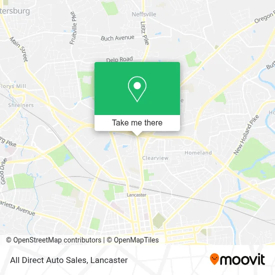 All Direct Auto Sales map