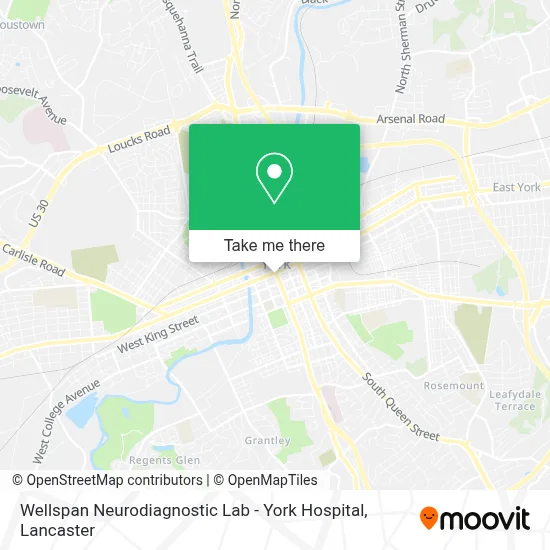 Wellspan Neurodiagnostic Lab - York Hospital map