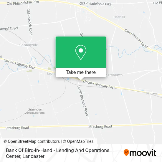 Bank Of Bird-In-Hand - Lending And Operations Center map