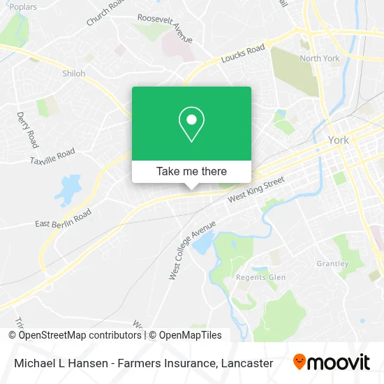 Michael L Hansen - Farmers Insurance map