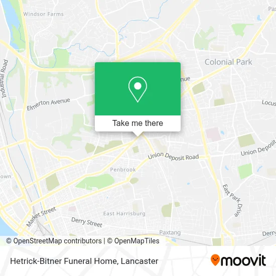 Hetrick-Bitner Funeral Home map