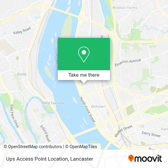 Ups Access Point Location map