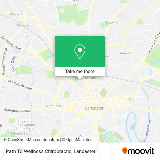 Path To Wellness Chiropractic map