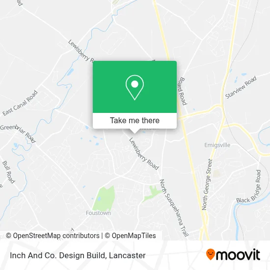 Inch And Co. Design Build map