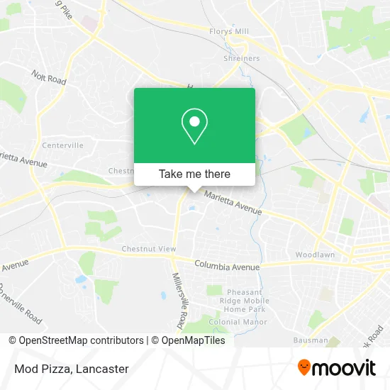 Mod Pizza map
