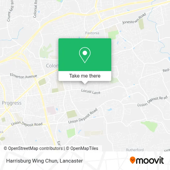 Harrisburg Wing Chun map