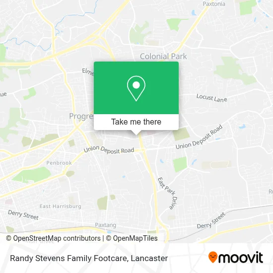 Randy Stevens Family Footcare map