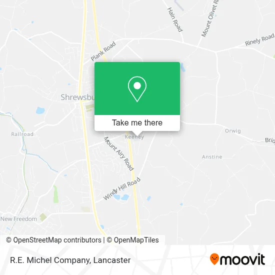 R.E. Michel Company map