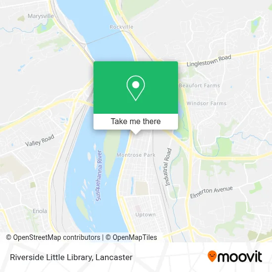 Riverside Little Library map
