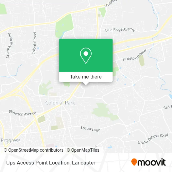 Ups Access Point Location map