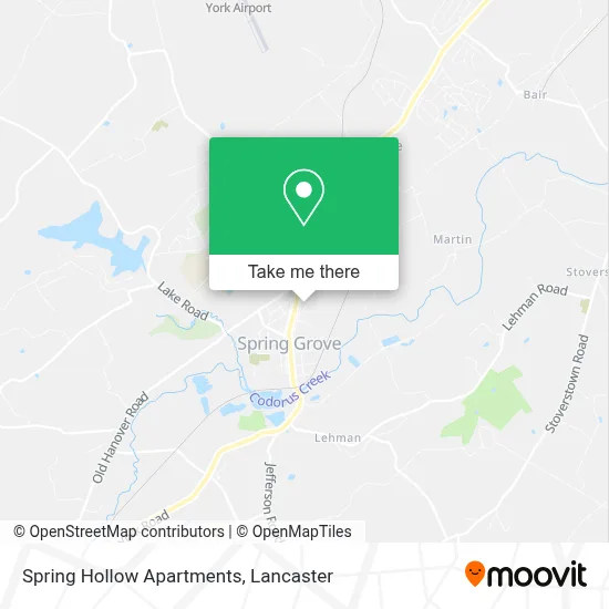 Spring Hollow Apartments map