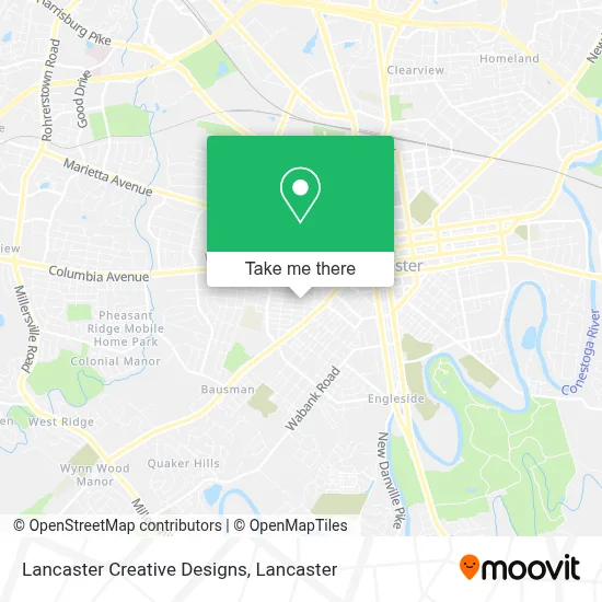 Lancaster Creative Designs map