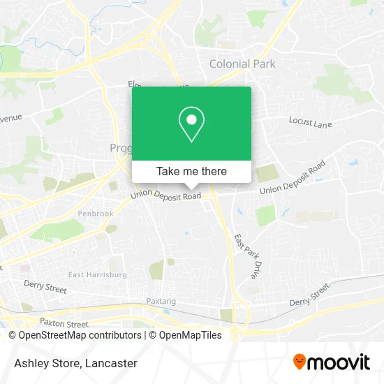 Ashley Store map