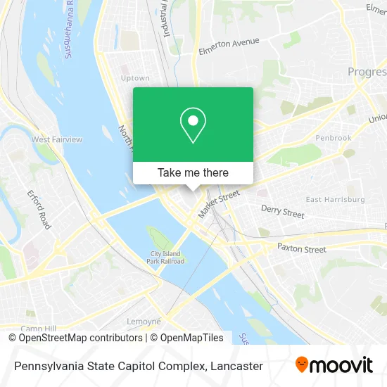 Pennsylvania State Capitol Complex map