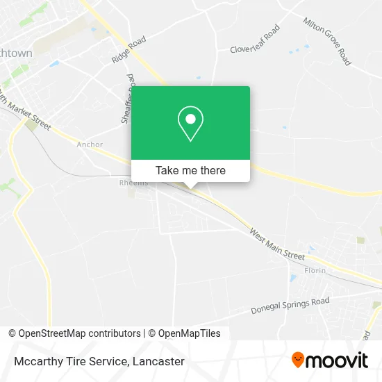 Mccarthy Tire Service map