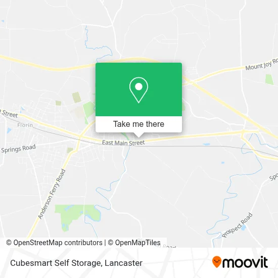 Cubesmart Self Storage map