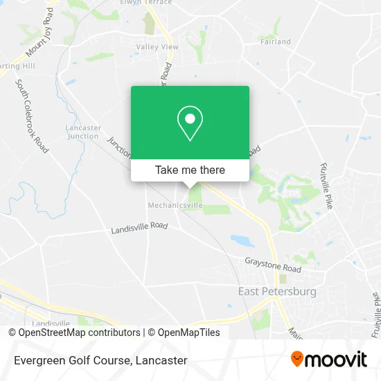 Evergreen Golf Course map