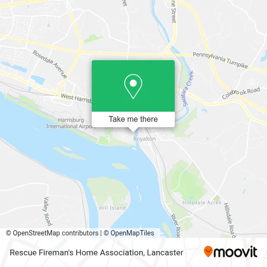 Rescue Fireman's Home Association map