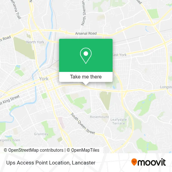 Ups Access Point Location map