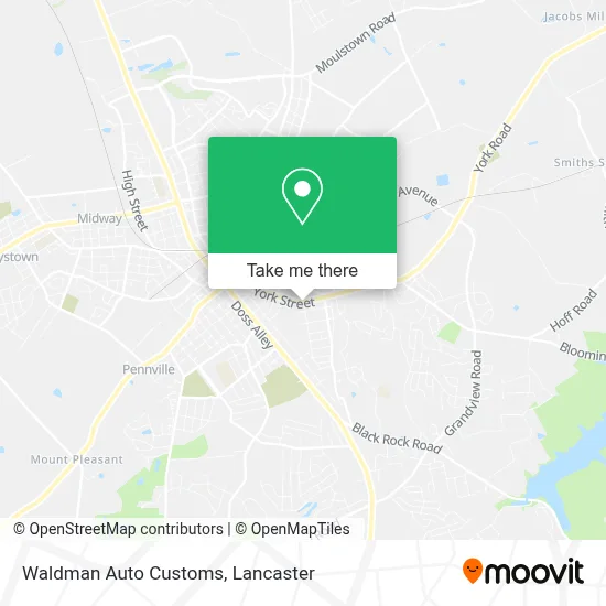 Waldman Auto Customs map