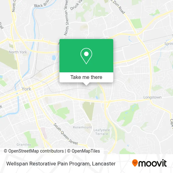 Wellspan Restorative Pain Program map
